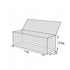 Габион ГСИ-К-1,5х0,5х0,5-С60-2,4-Ц