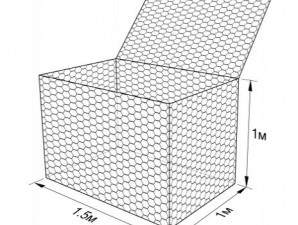 Габион ГСИ-К-1,5х1,0х1,0-С100-2,7-Ц